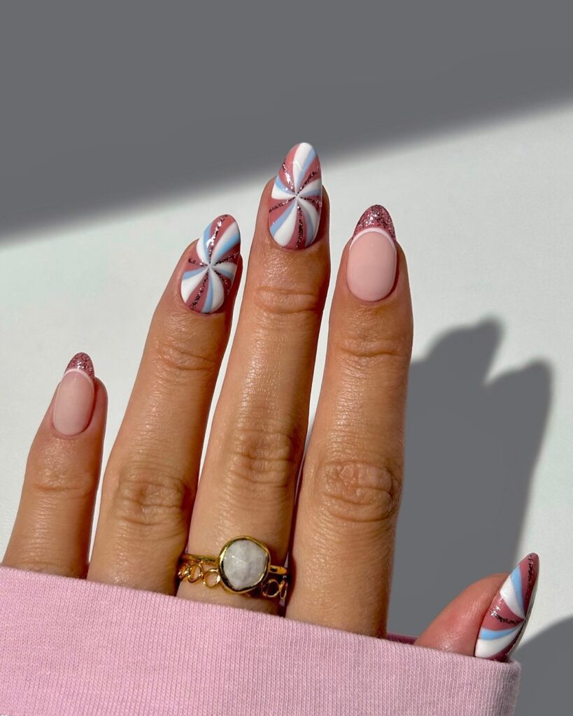 Candy Pop Pink & White Nail Art: Sweet, Playful, and Fun!