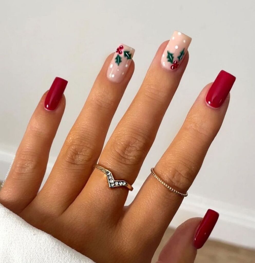 Classic Red Christmas Nails: Timeless Holiday Elegance